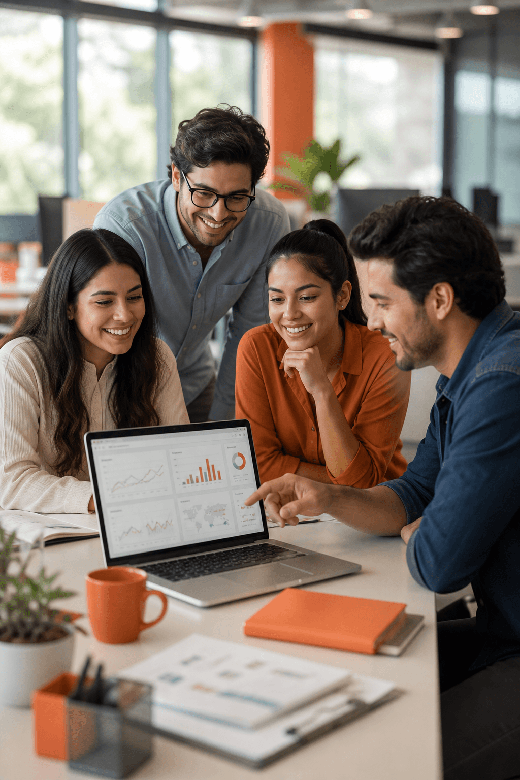 Holistic Marketing: equipo revisando operación publicitaria
