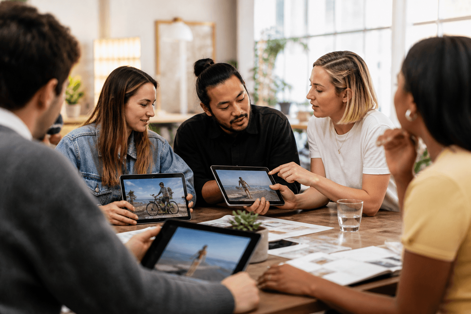 Equipo de growth en sesión de planificación